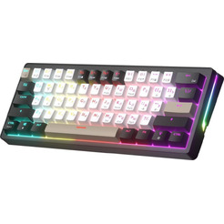 Клавиатура JEGG ZA61 White Black Brown (TNT Yellow)