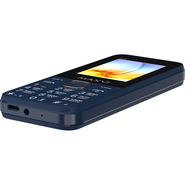 Мобильный телефон Maxvi K29 + ЗУ WC-112 (синий)