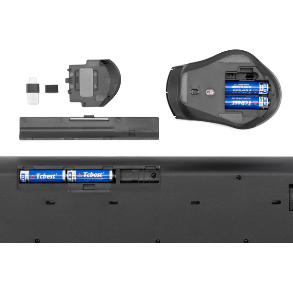 Офисный набор Оклик S290W (черный)