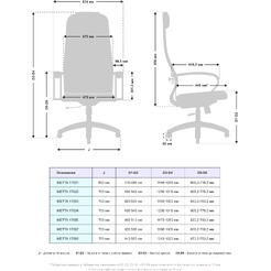 Кресло офисное МЕТТА B 1m 6K1/K116 черный (6 CH)