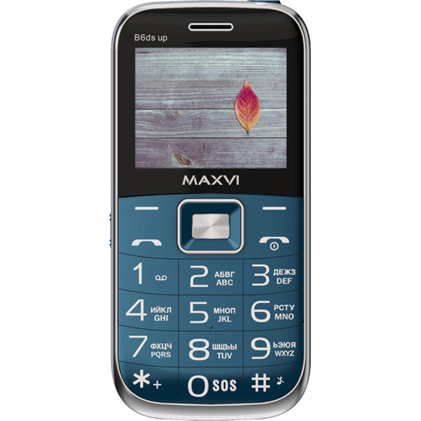 Мобильный телефон Maxvi B6ds up +ЗУ WC-112 (синий)
