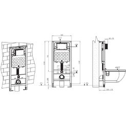 Инсталляция для унитаза AV Engineering AVW31-313