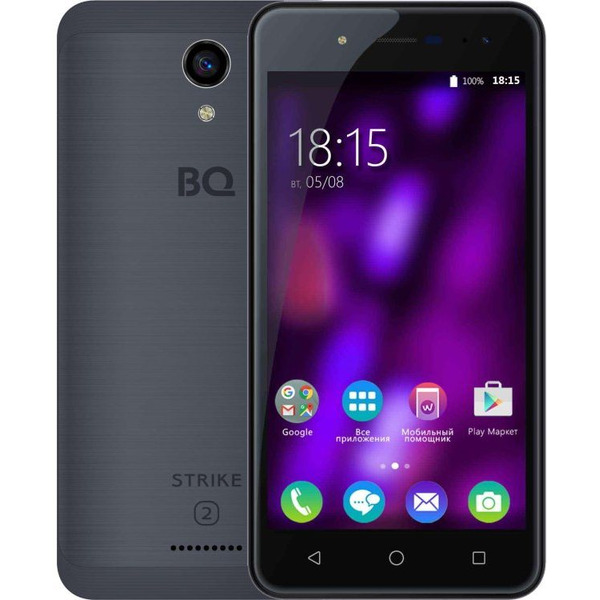 Смартфон BQ Strike 2 Серый Матовый (BQ-5057)