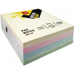 Блок самоклеящийся DELI A01703 (4*100 л, пастель)