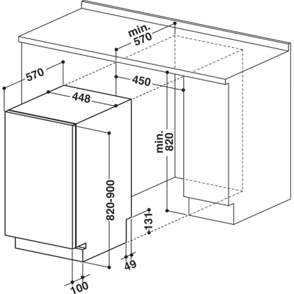 Посудомоечная машина WHIRLPOOL ADG 321
