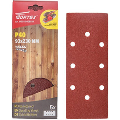 Шлифлист WORTEX Р40 93х230мм (WSS11040E519)