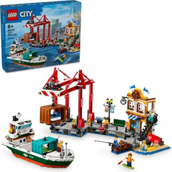 Конструктор LEGO City 60422 Морской порт с грузовым судном