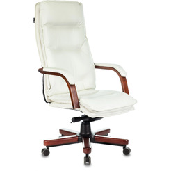 Кресло Бюрократ T-9927WALNUT (слоновая кость)
