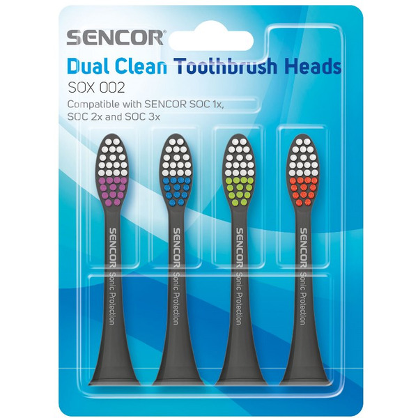 Комплект сменных насадок для электрических зубных щеток SENCOR SOX 002 (4 шт.)