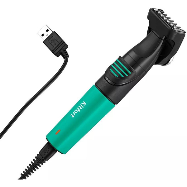 Триммер Kitfort КТ-3139-2 (Черно-зеленый)