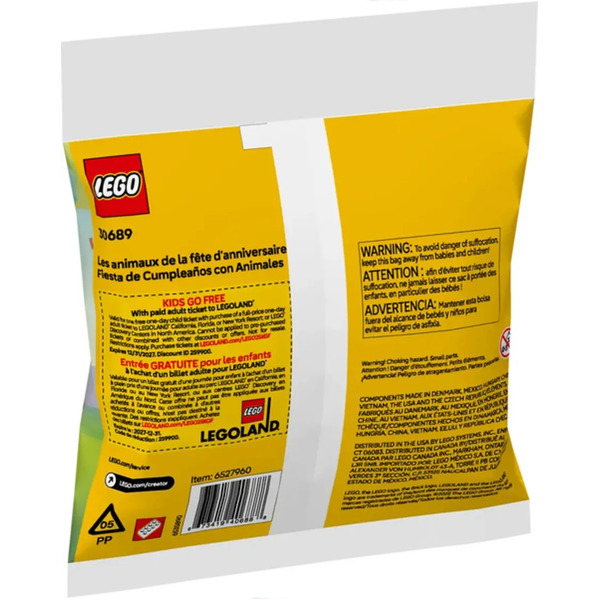 Конструктор LEGO Creator 3 в 1 30689 Животные на Дне рождения