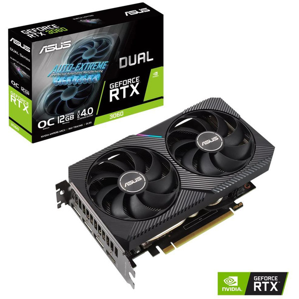 Видеокарта ASUS Dual GeForce RTX 3060 V2 OC 12GB GDDR6 DUAL-RTX3060-O12G-V2
