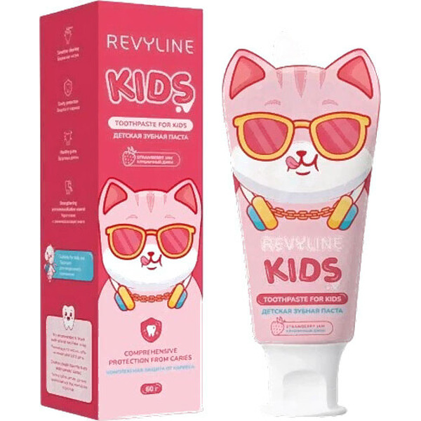 Зубная паста Revyline Kids с ароматом клубники