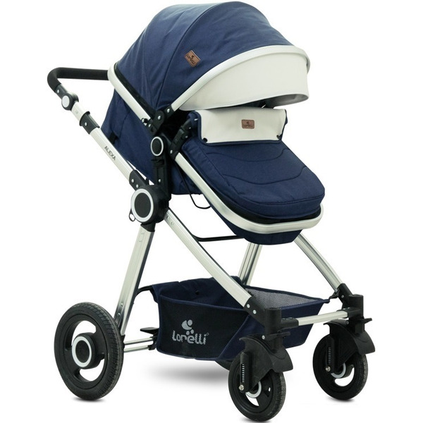 Детская коляска LORELLI Alexa 3в1 (синий)