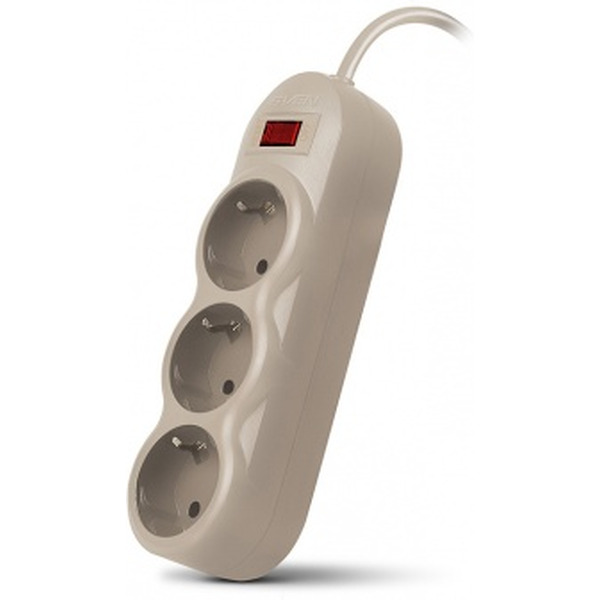 Сетевой фильтр SVEN SF-03L (серый, 1.8 м)