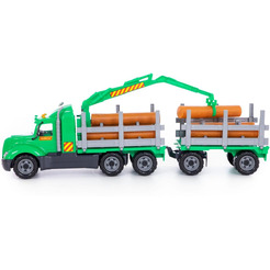 Автомобиль-лесовоз с прицепом  Полесье 55675 Майк