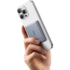 Внешний аккумулятор Baseus PicoGo AM31 Mini Magnetic Power Bank with Stand 20W 5000mAh (серый)