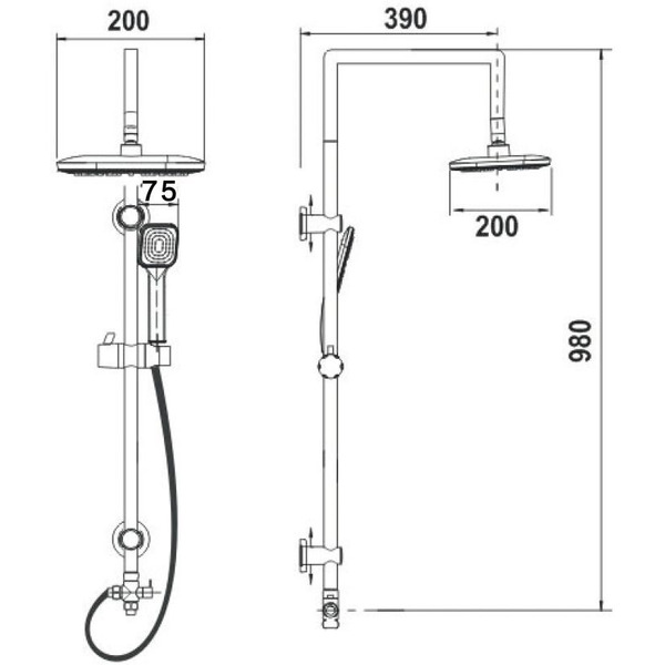 Душевая система AV Engineering AVSSS-066