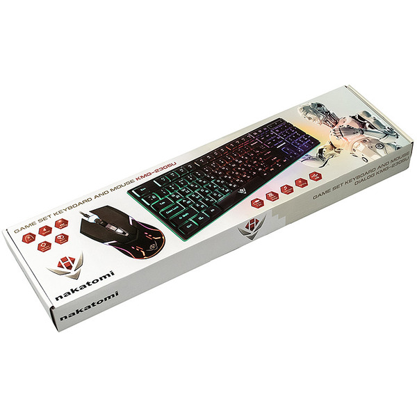 Клавиатура + мышь Nakatomi KMG-2305U (белый)