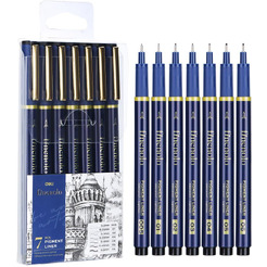 Набор ручек капиллярных DELI Q909