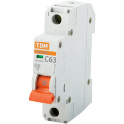 Выключатель автоматический TDM ВА 47-29 1Р 2А (В) 4.5кА SQ0206-0002