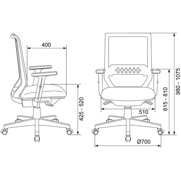 Офисное кресло Бюрократ MC-611N (черный)