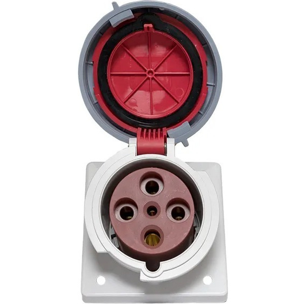 Розетка стационарная внутренняя угловая EKF 4342 3Р+РЕ 63А 380В IP67 PROxima