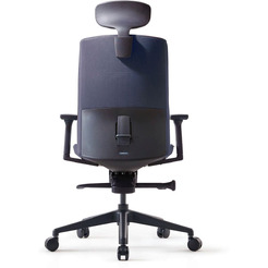 Кресло BESTUHL J2 (черная рама, спинка-ткань, сиденье-ткань, крест.-пластик, серый)