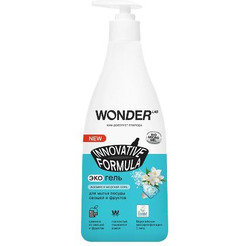 Экогель для посуды WONDER LAB Жасмин и морская соль 0.55 л