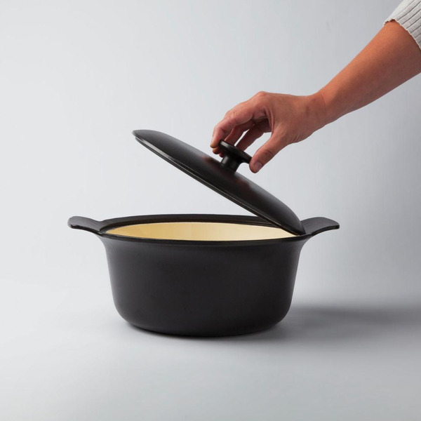 Чугунная кастрюля BERGHOFF 3900040 Ron (24 см, цвет черный)