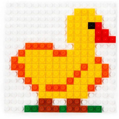 Конструктор Полесье Классик 73232 Мозаика №11 (домашние птицы)