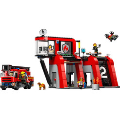 Конструктор Lego 60414 (City, Fire Station with Fire Truck)