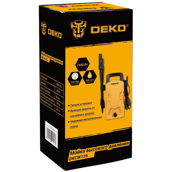 Мойка высокого давления Deko DKCW125 (063-4301)