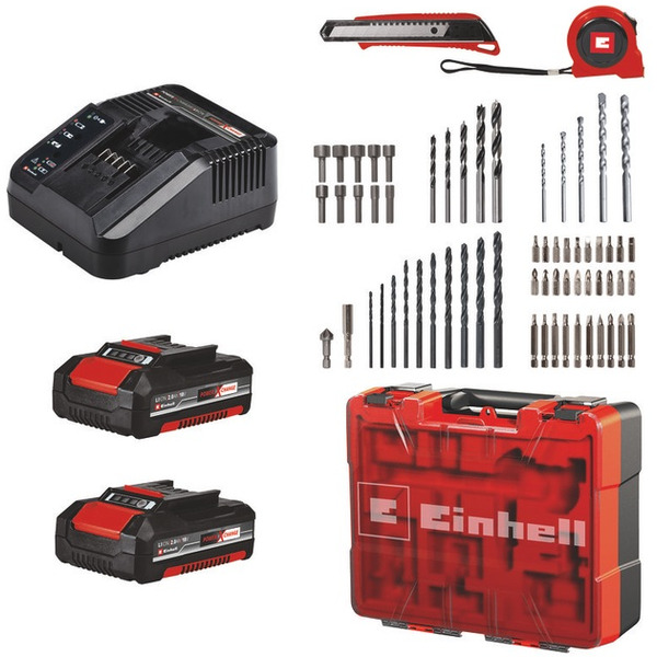 Дрель-шуруповерт Einhell TE-CD 18/40 Li-i (4513992) с 2-мя АКБ