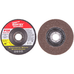Круг лепестковый  WORTEX 125х22мм P120 конический (AFD125120C011)