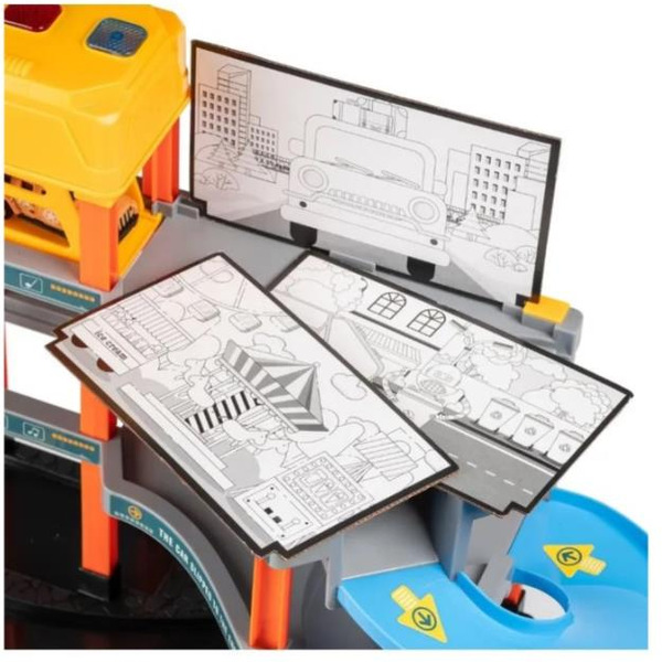 Паркинг 3-уровневый с дорогой и автомобилями Labalu P9488A-1 (желтый) 9270651