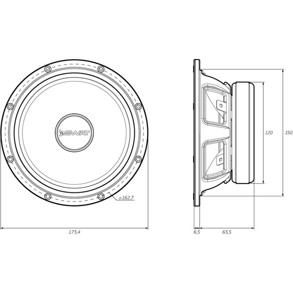 Автоакустика Swat REV-65Pro