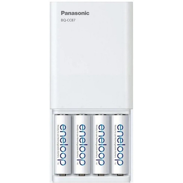 Аккумулятор с зарядным устройством Panasonic Eneloop BQ-CC87/4xBK-3MCCE USB-Charger (K-KJ87MCD40USB)