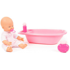 Пупс Полесье Веселый с соской и набором для купания 86778