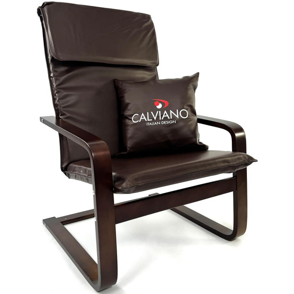Кресло-качалка Calviano Soft 1 (коричневый PU)