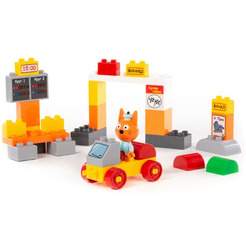 Конструктор Полесье Макси. Три кота. Коржик на автогонках 31284