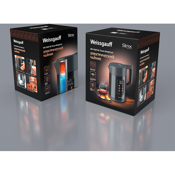 Электрический чайник Weissgauff WK 1560 Db Touch BodyCool