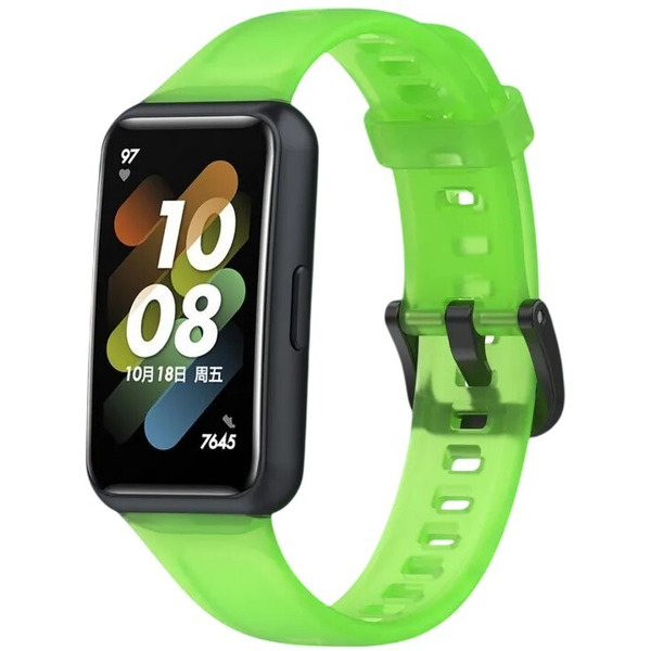 Ремешок Bingo Transparent для HUAWEI Band 7 (зеленый)