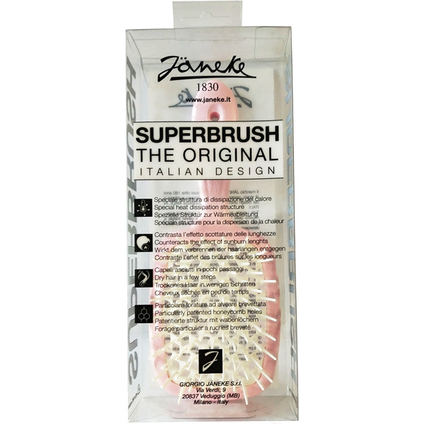 Щетка Janeke Superbrush 93SP226RSA (светло-розовый/белый)