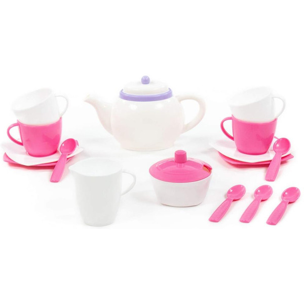 Набор детской посуды Полесье Алиса 58966 (на 4 персоны, в сеточке)