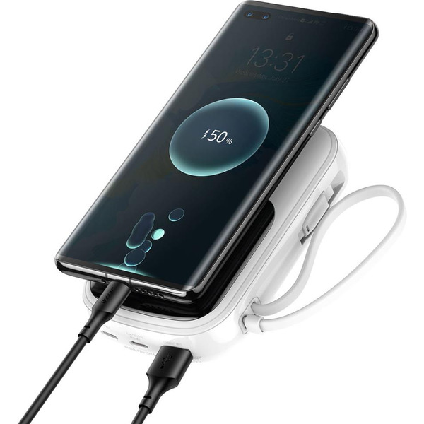 Портативное зарядное устройство Baseus Qpow Pro 20000mAh PPQD060302 (белый)