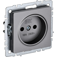 Розетка IEK Brite РС10-1-0-БрС
