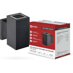Светильник уличный настенный односторонний IN HOME НБУ CUBE-1хA60-BL (4690612045146)