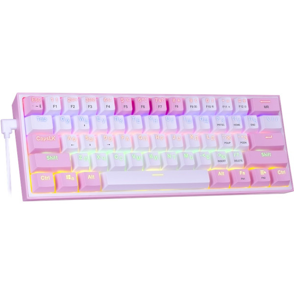 Клавиатура Redragon Fizz (розовый/белый) 70672