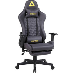 Игровое кресло KingStyle FK-20 Impact Pro Suede Fabric Black (темно-серый/черный)